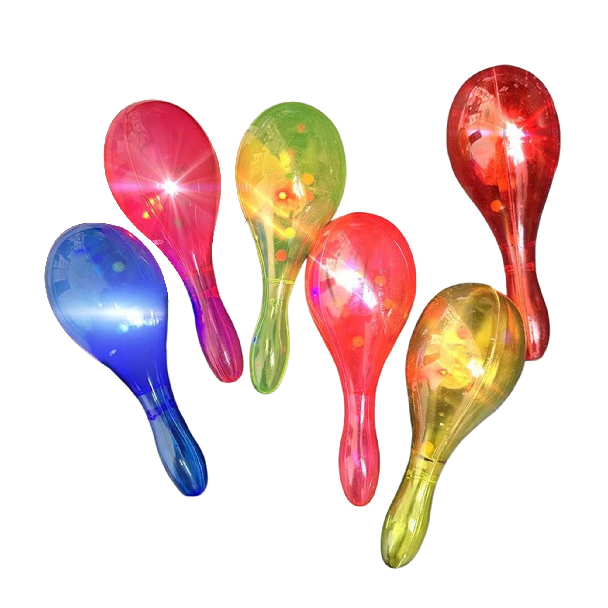 Light Up Glitter Maraca 7" 2