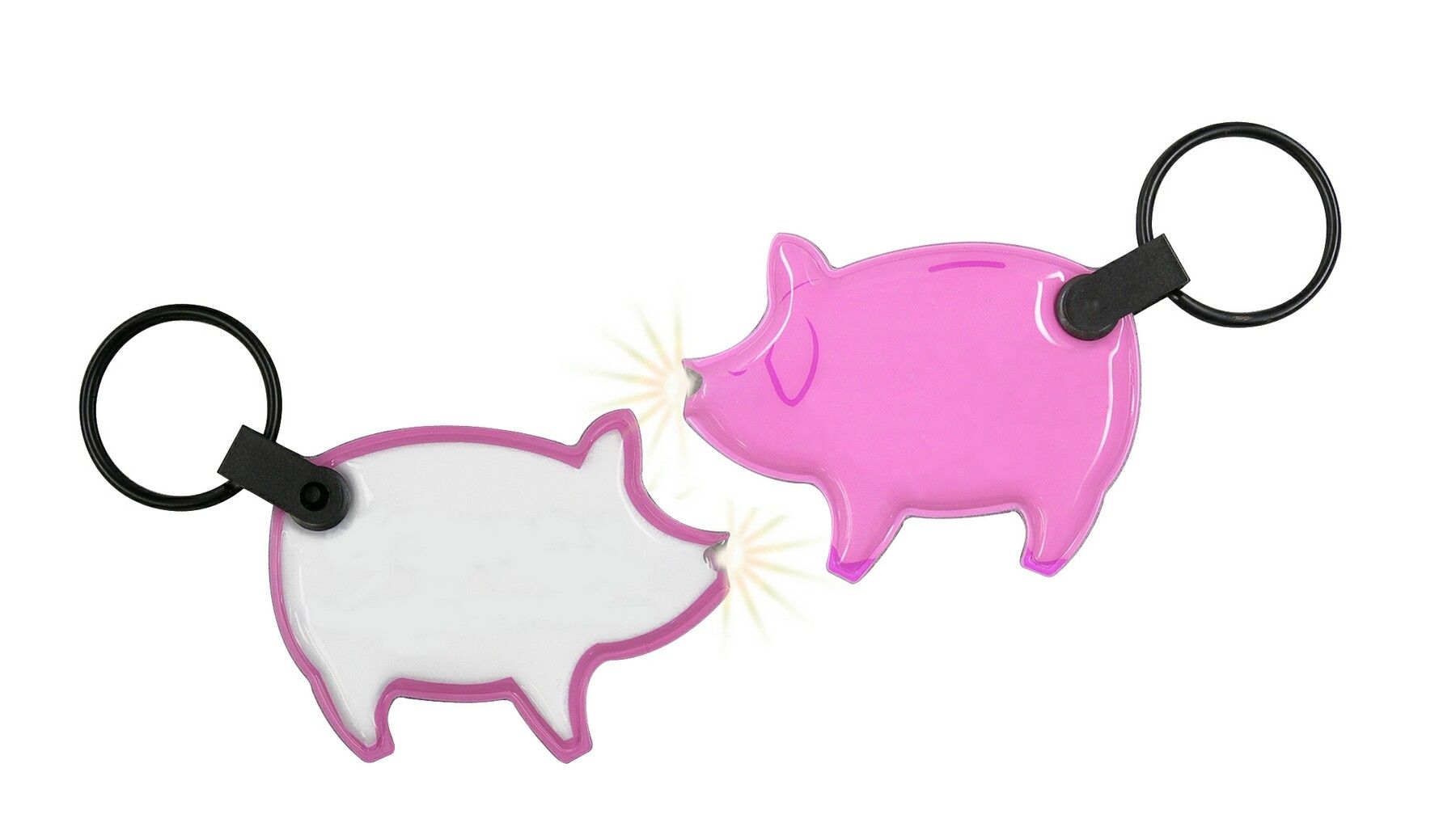 ShapeLights™ Color-A-Shape Key Ring Flashlight (Pig)
