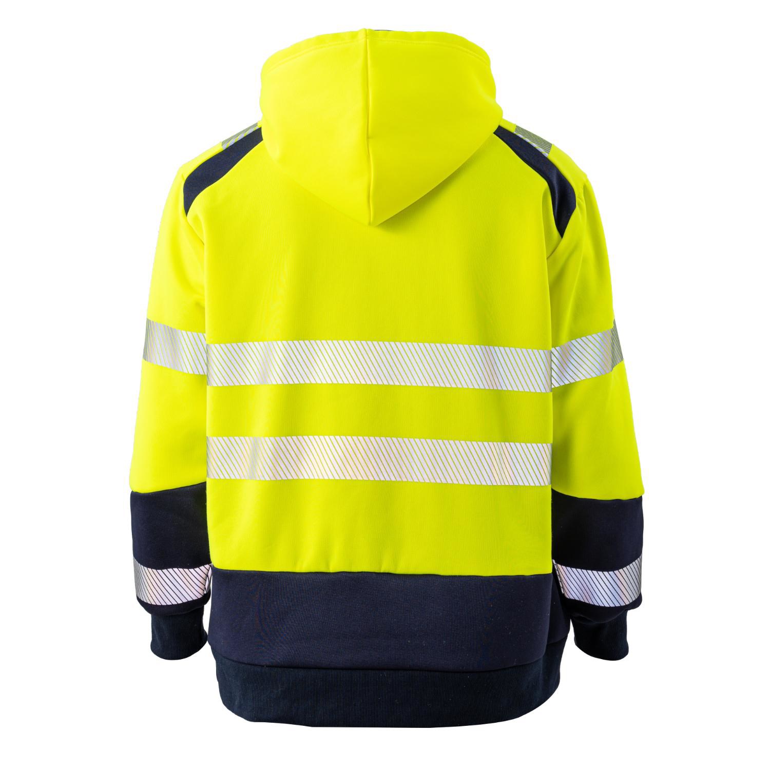 Class 3 Color Block Safety Hoodie With Segmented Tape And Kangaroo Pocket 2