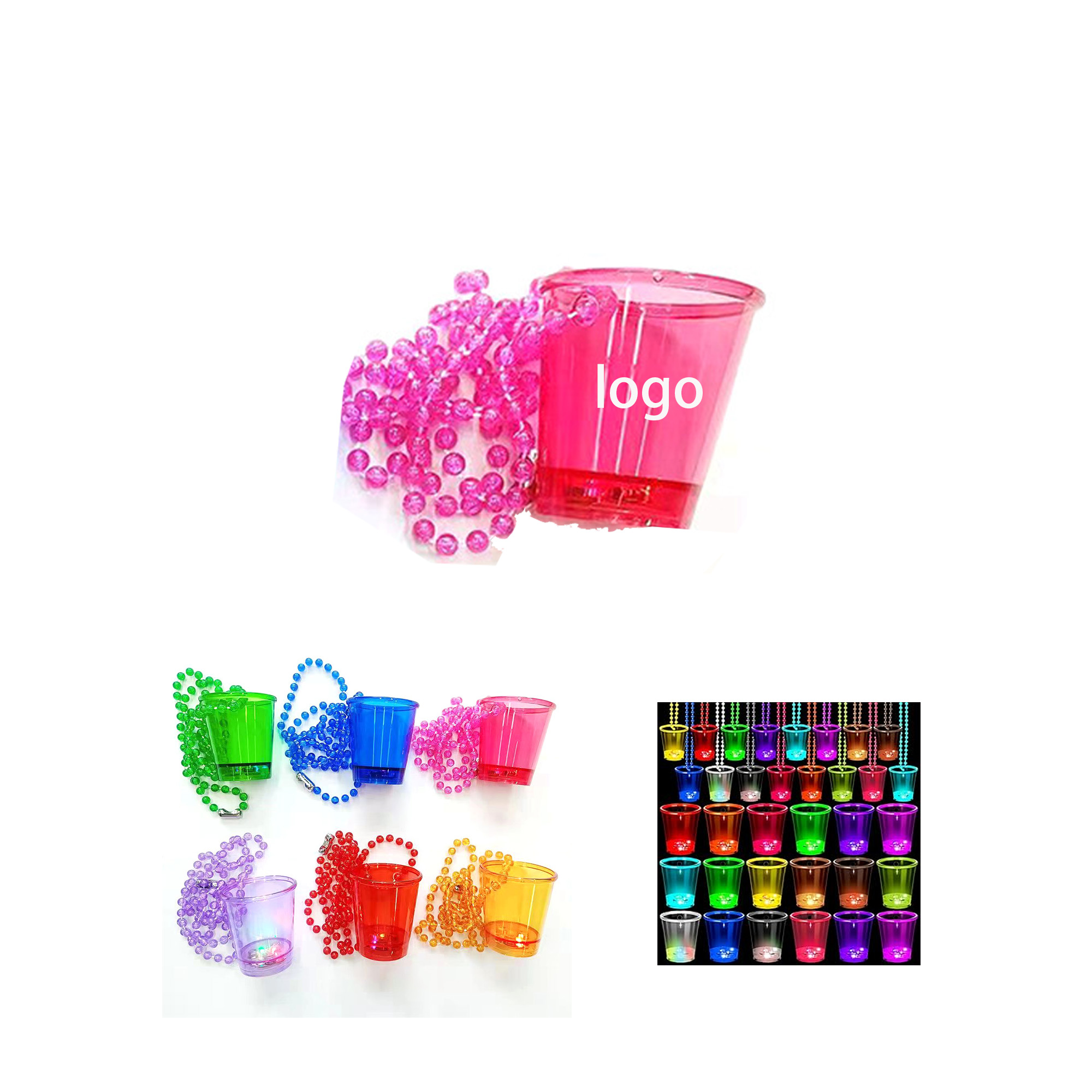 LED Beaded Necklace Cup 2