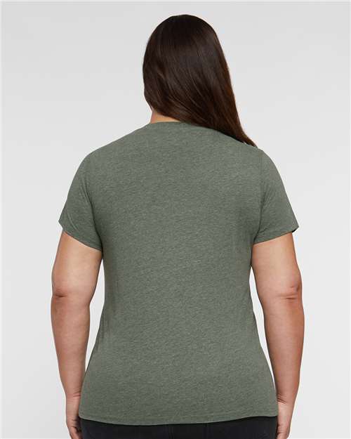 Women's Curvy Collection Fine Jersey V-Neck Tee - 3817 12