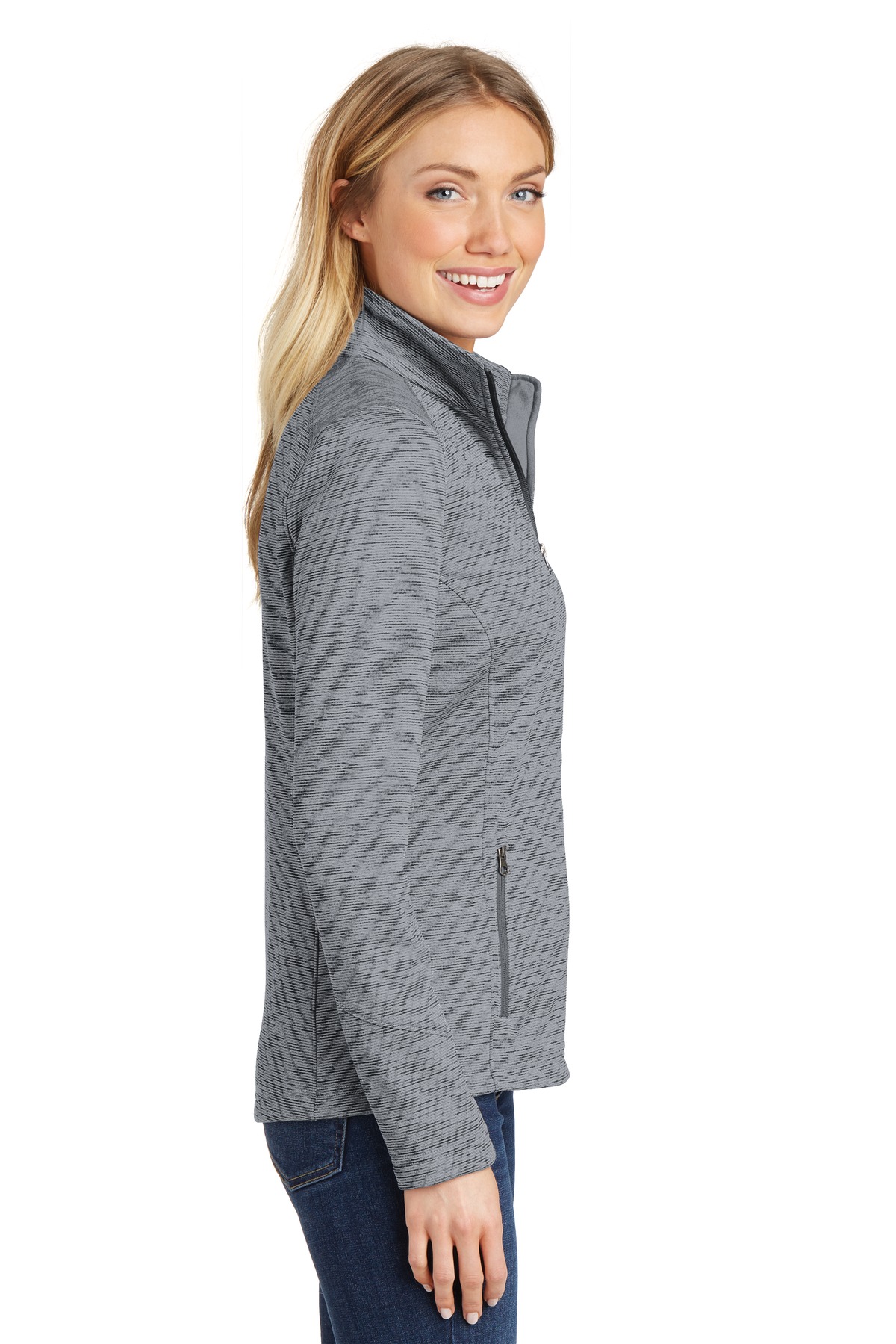 Port Authority Women's Digi Stripe Fleece Jacket. L231 19
