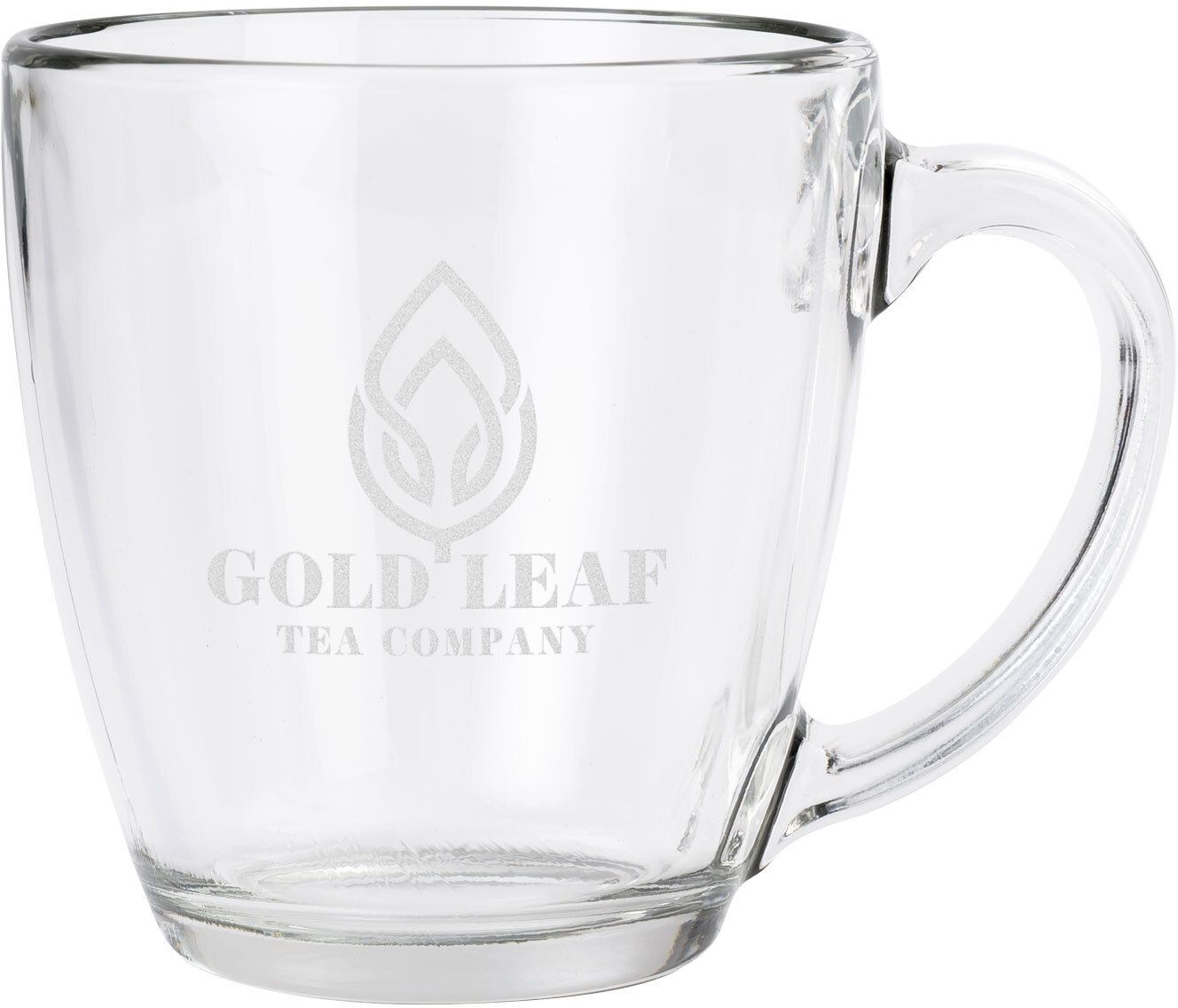 ETCHED TAPERED GLASS MUG 15.5 OZ 1