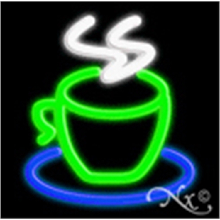 Coffee Cup Logo Economic Neon Sign 2