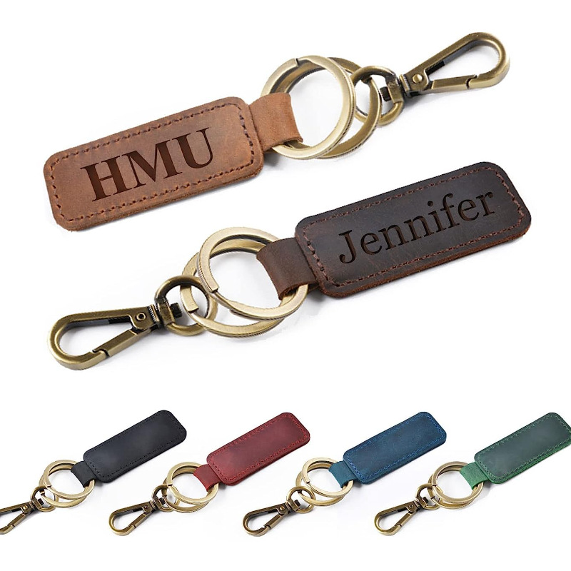 Personalized Leather Keychain 1
