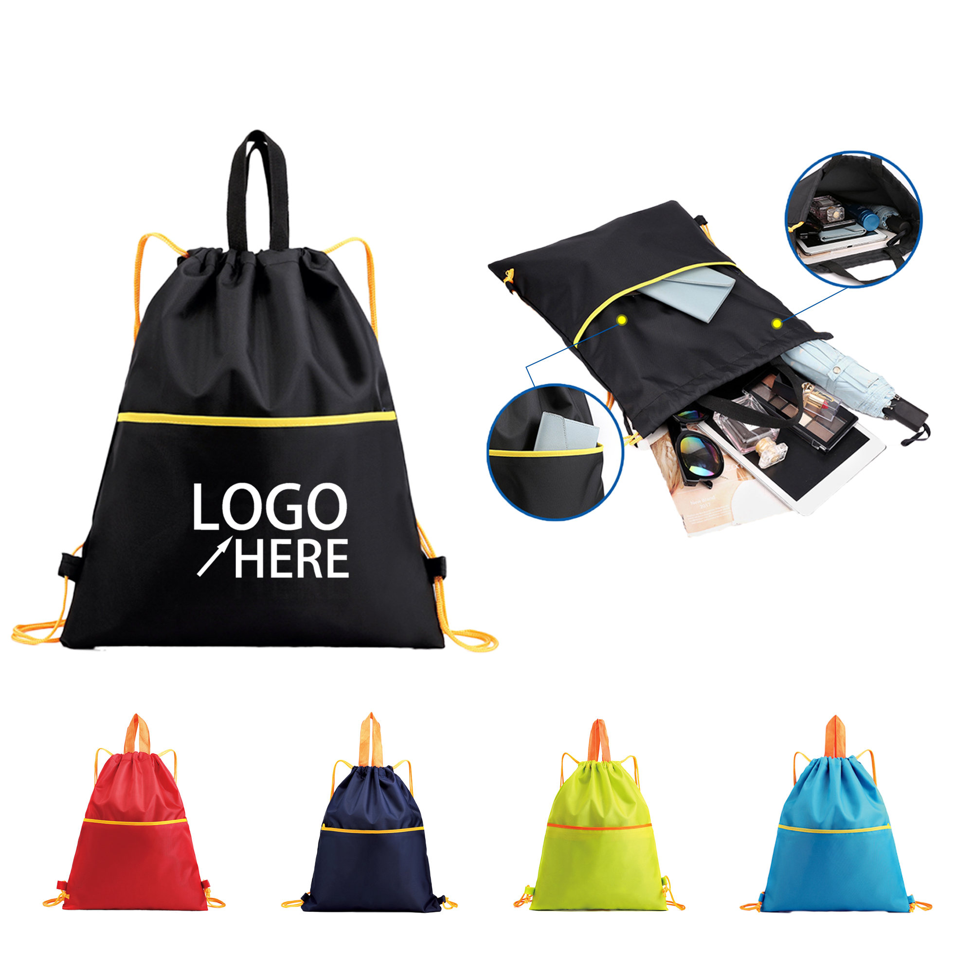 Oxford Cloth Drawstring Bag 1