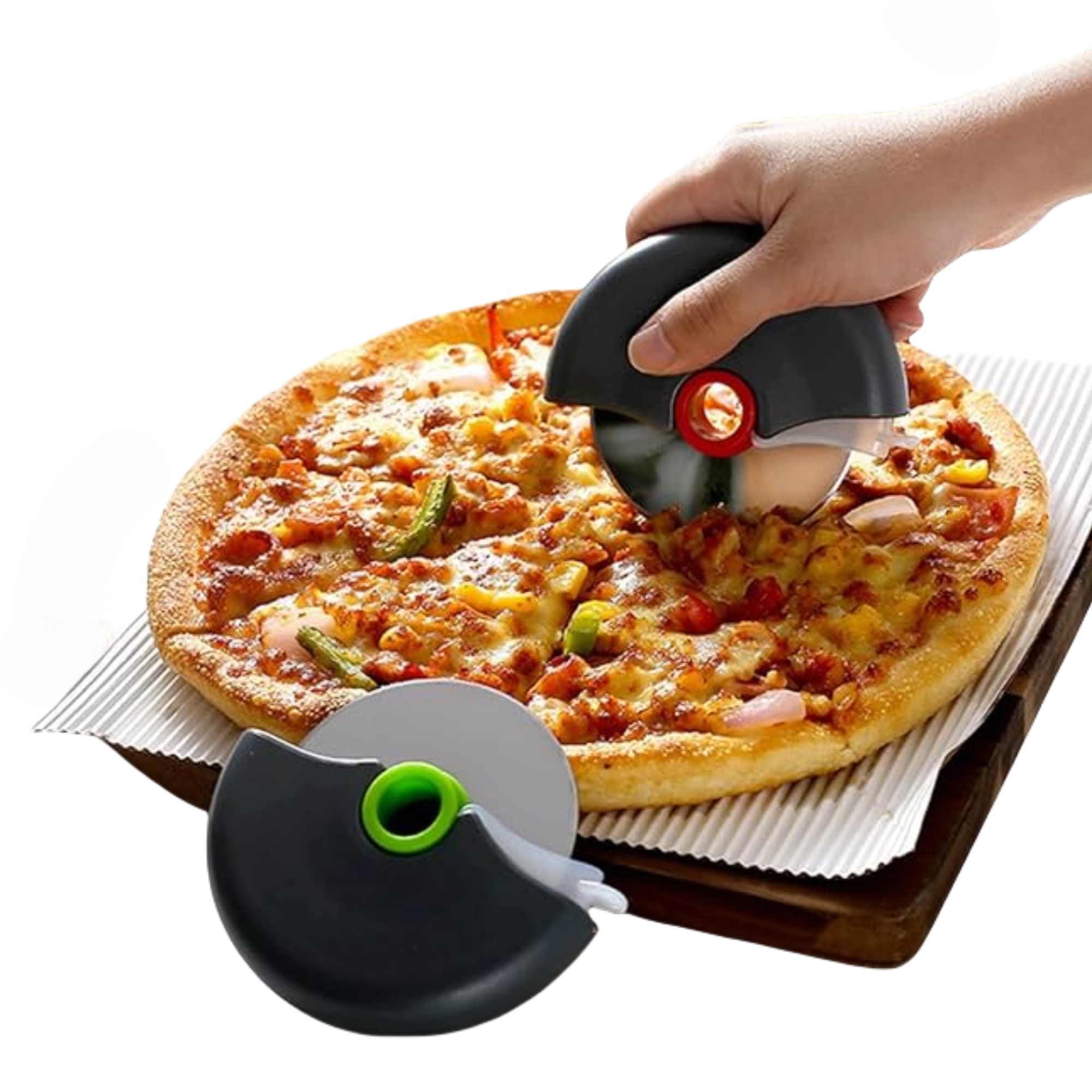 Portable Pizza Cutter Stainless Steel 5