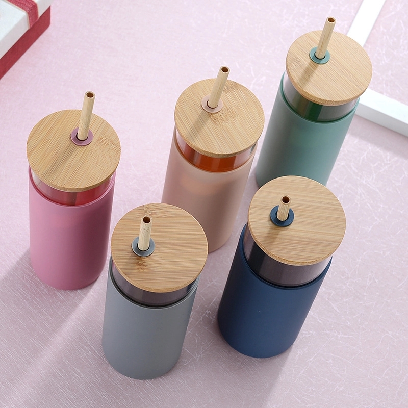 Glass Tumbler With Bamboo Lid 4