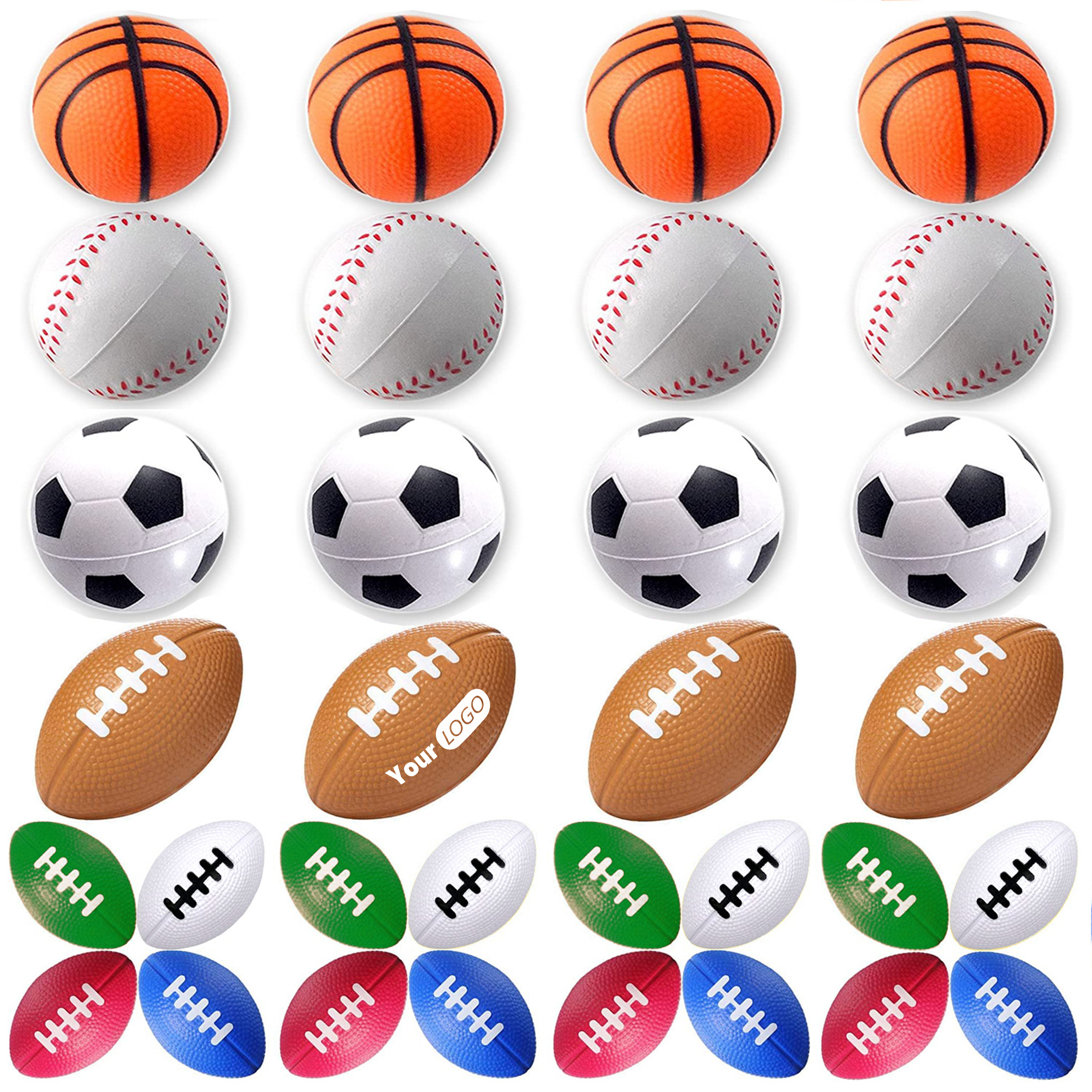 Pu Mini American Football Bouncy Ball For Stress Relief And Play 2