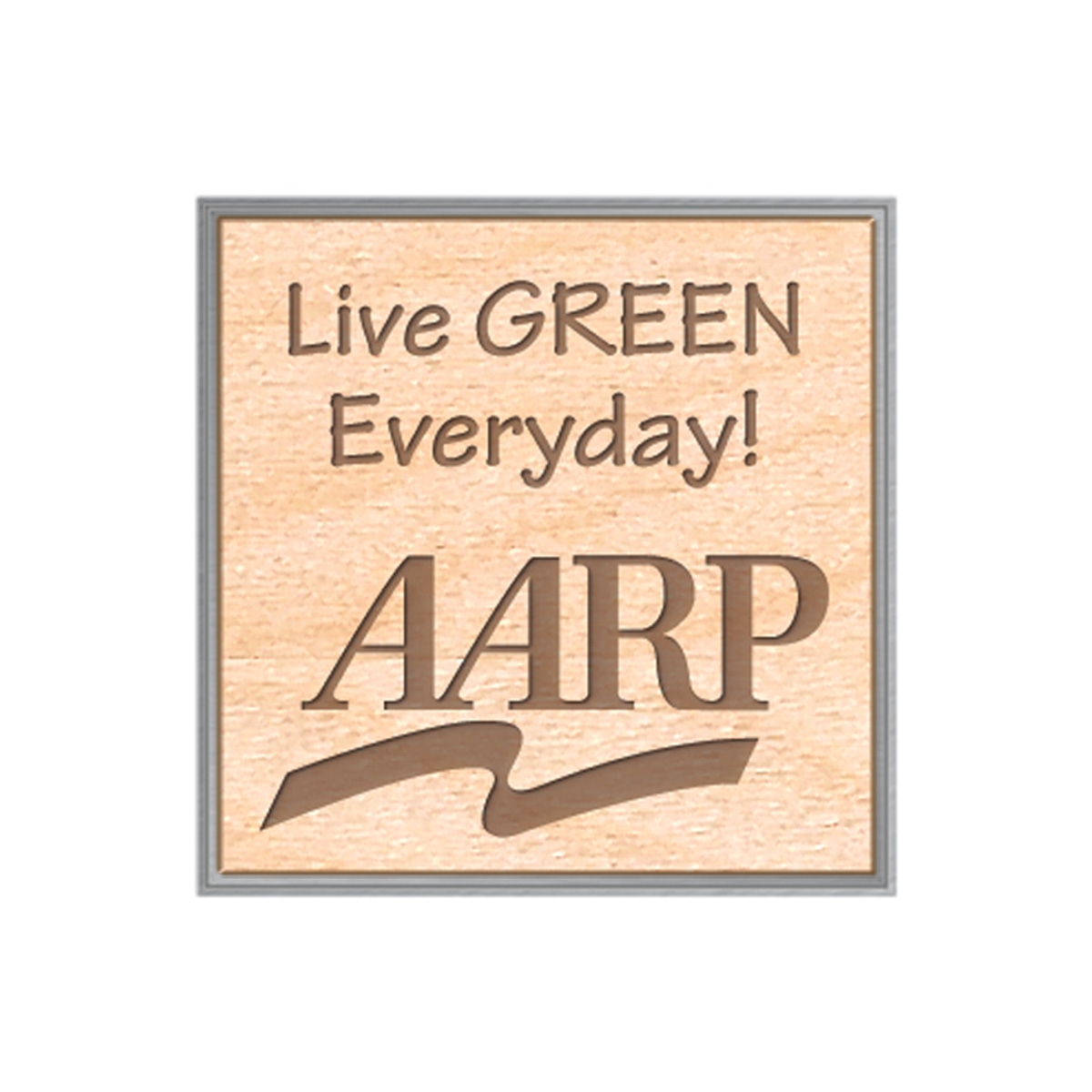 USA Made Dimensional Lapel Pin | Nickel Plated Metal