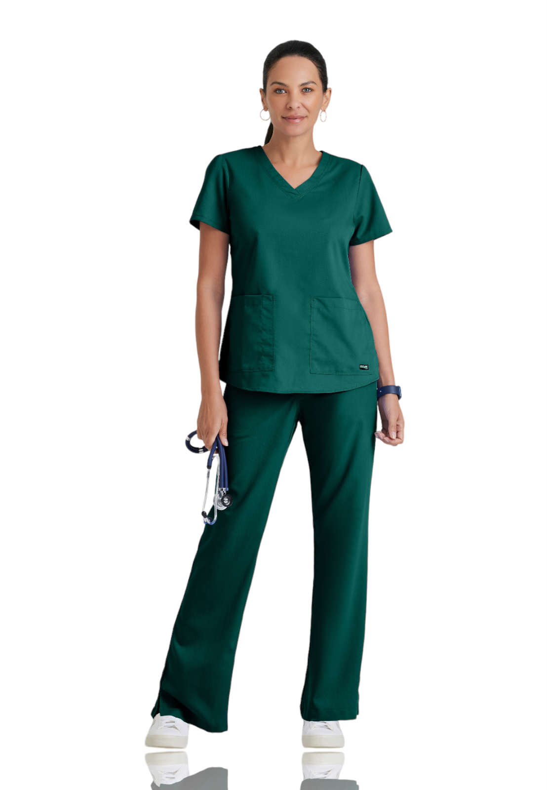 Grey's Anatomy Classic - Women's Two-Pocket V-Neck Aubrey Scrub Top 16