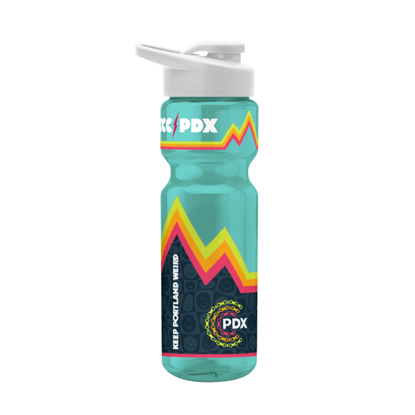 Blazer 28oz Transparent Bike Bottle w/Drink-thru Lid 505