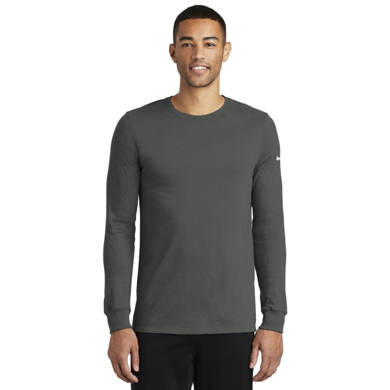 Nike Dri-FIT Cotton/Poly Long Sleeve Tee. 3
