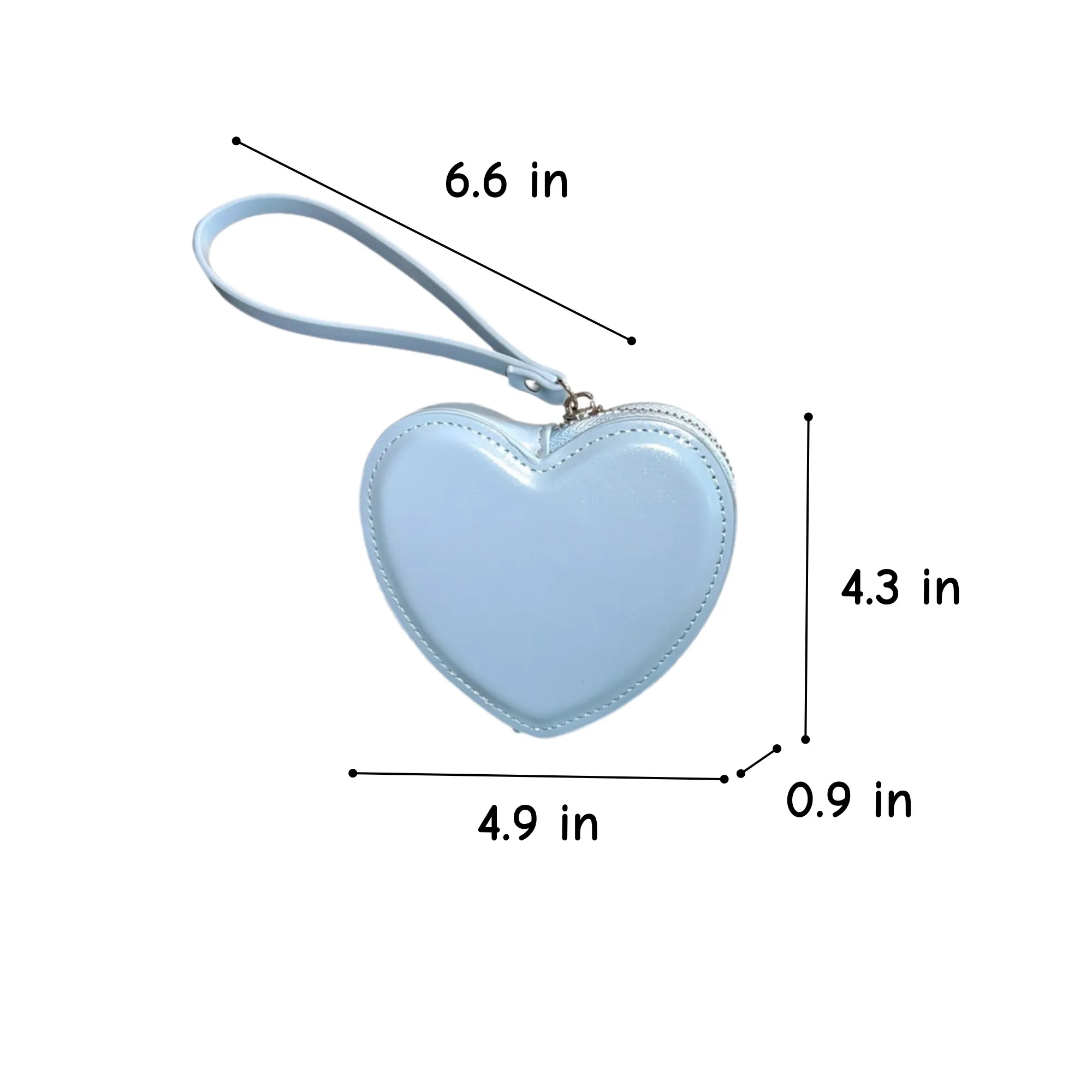 Womens Mini Heart Shape Wallet 3
