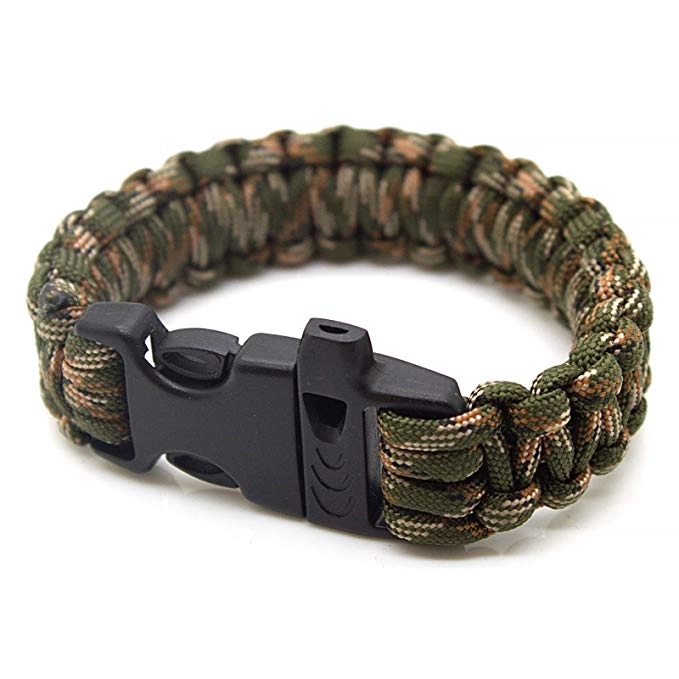 Paracord Survival Bracelet with Whistle-Military Series 3