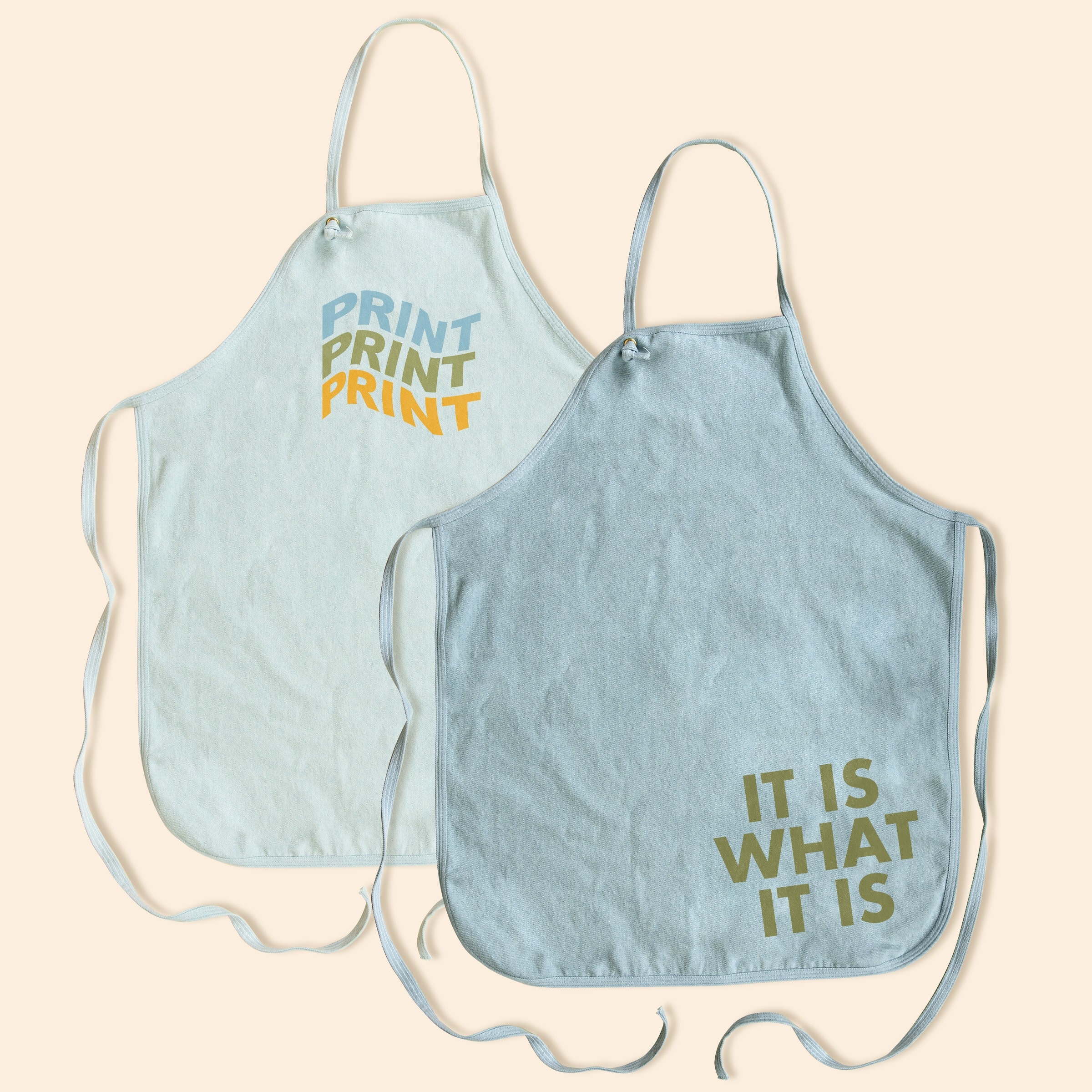HOT MESS APRON - ADJUSTABLE - DENIM