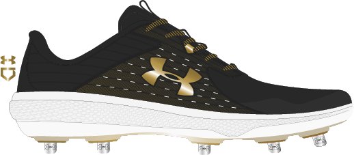 Men's UA Yard MT Baseball Cleats 4