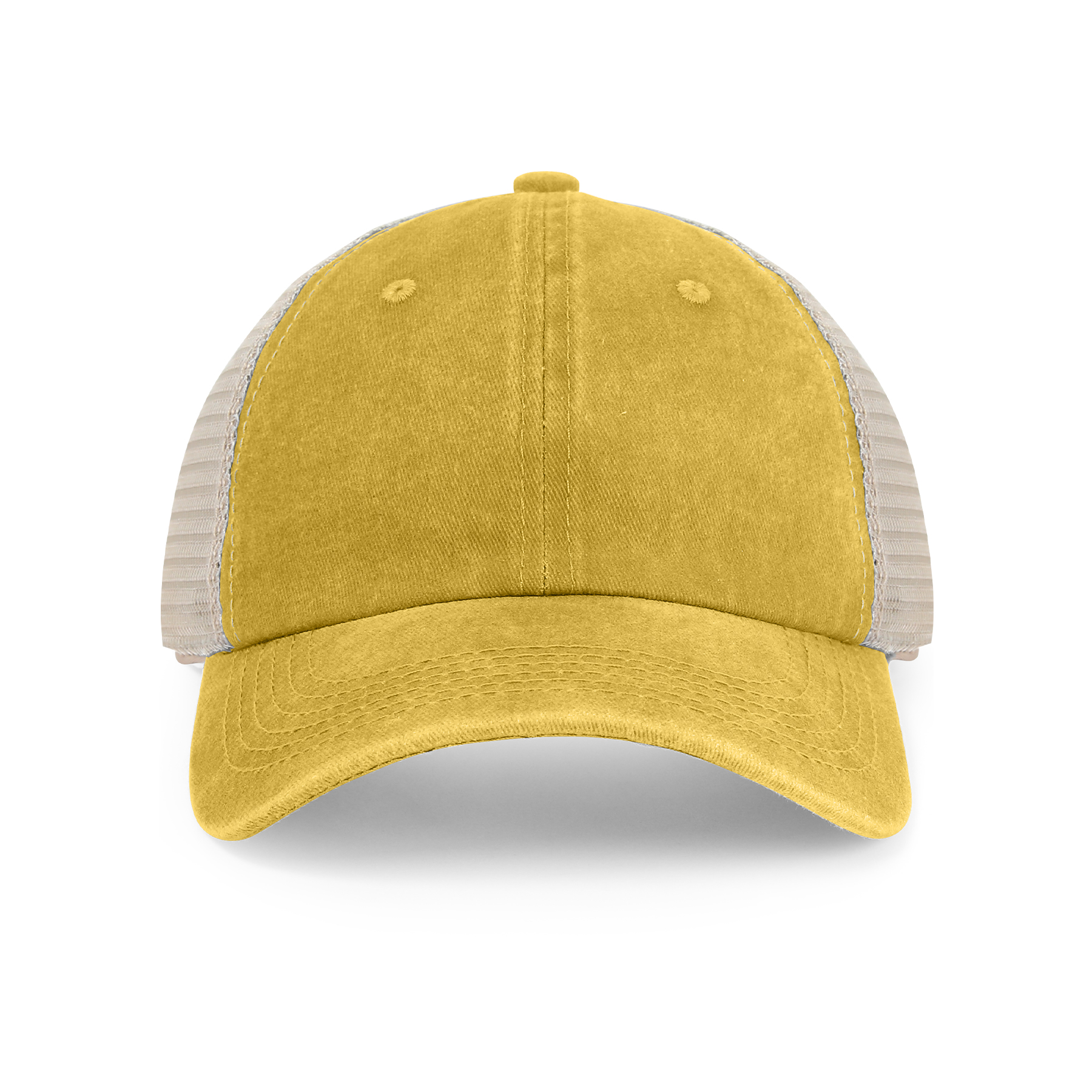 6 Panel Pigment-Dyed Cotton Soft Trucker Cap Vintage Mesh Hats 7
