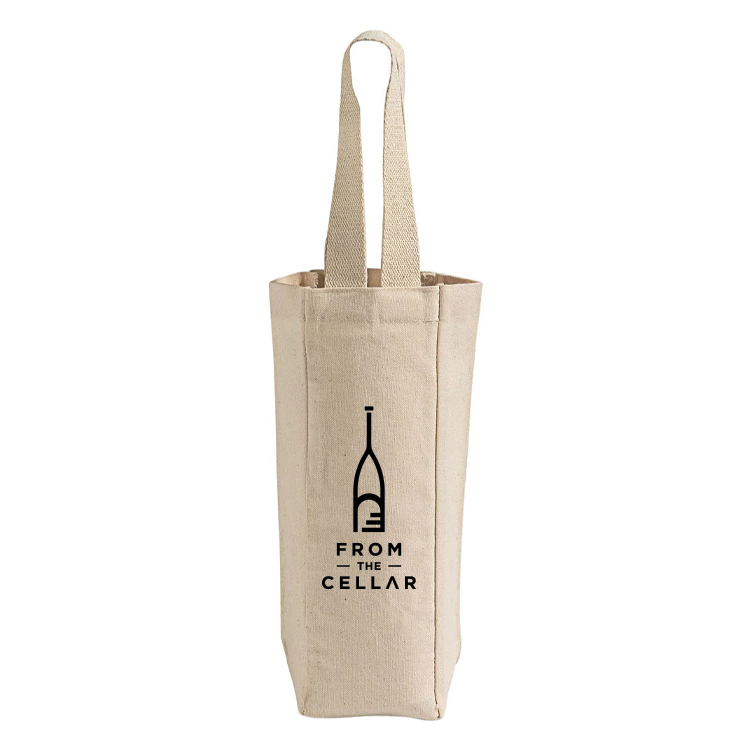 Cambria Canvas Wine Tote Bag, custom tote bag with logo imprint 3