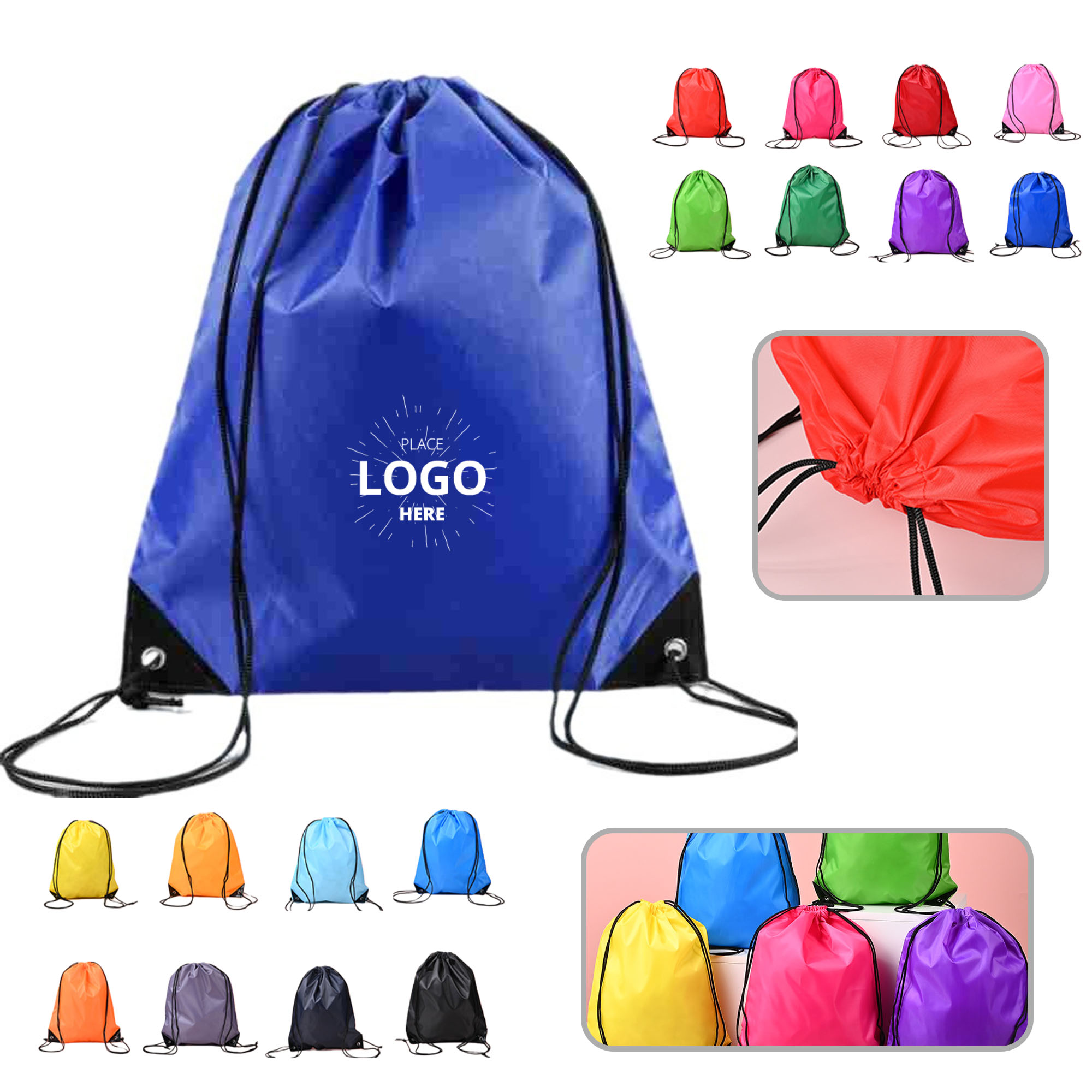Custom Sports Versatile Drawstring Bag 1
