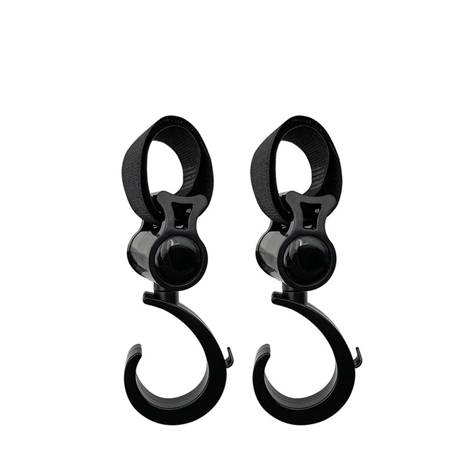 2Pcs Universal Rotating Plastic Baby Stroller Hook 1
