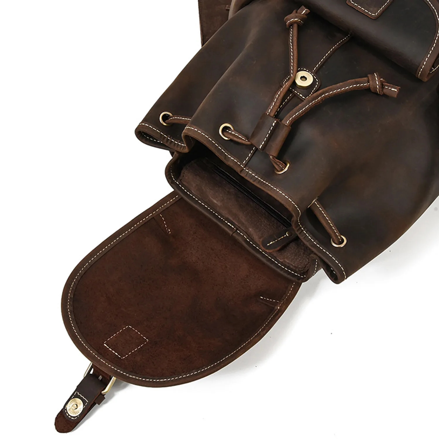 Vintage Leather Backpack for Travel 10
