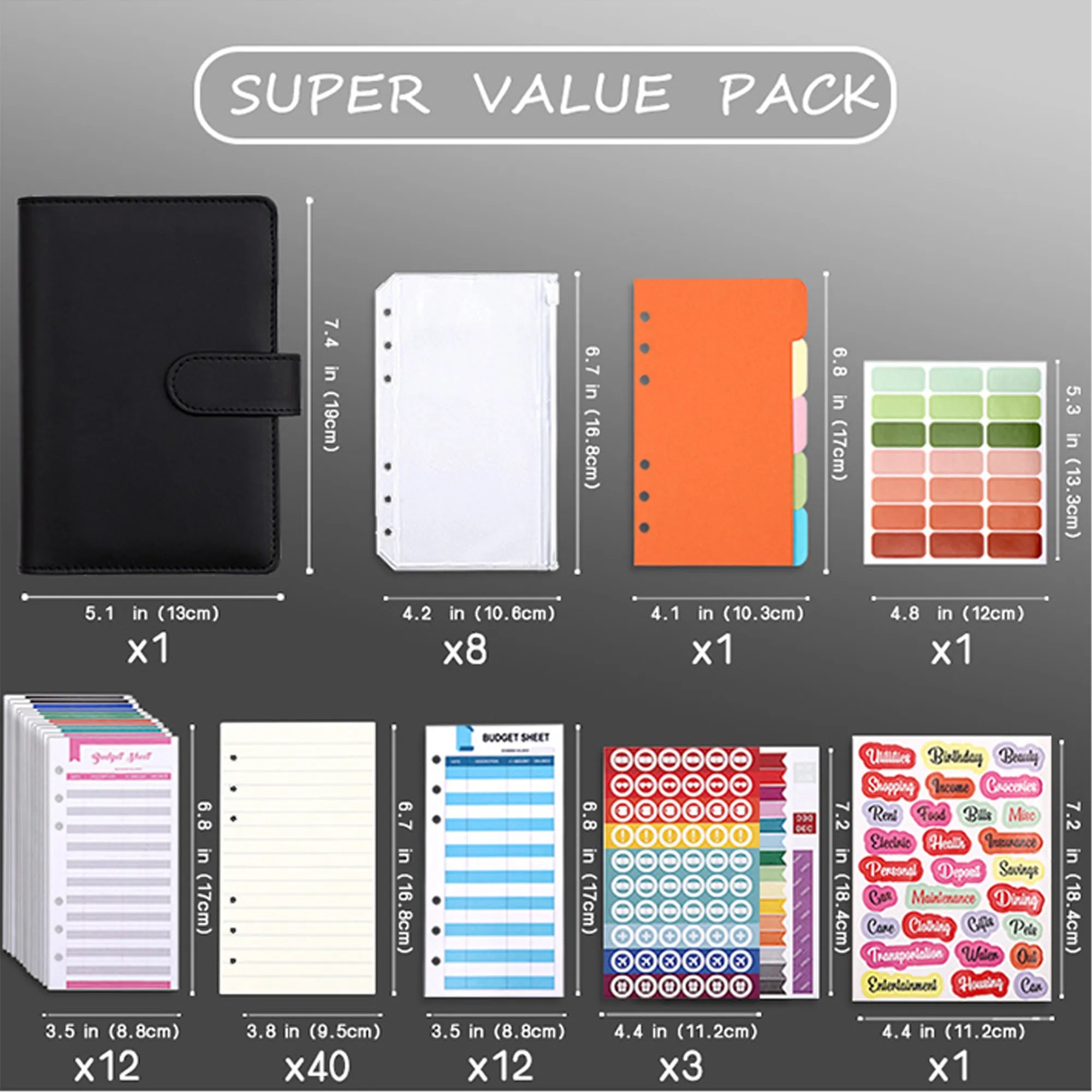 Macaron A6PU Leather Loose-Leaf Notebook 3
