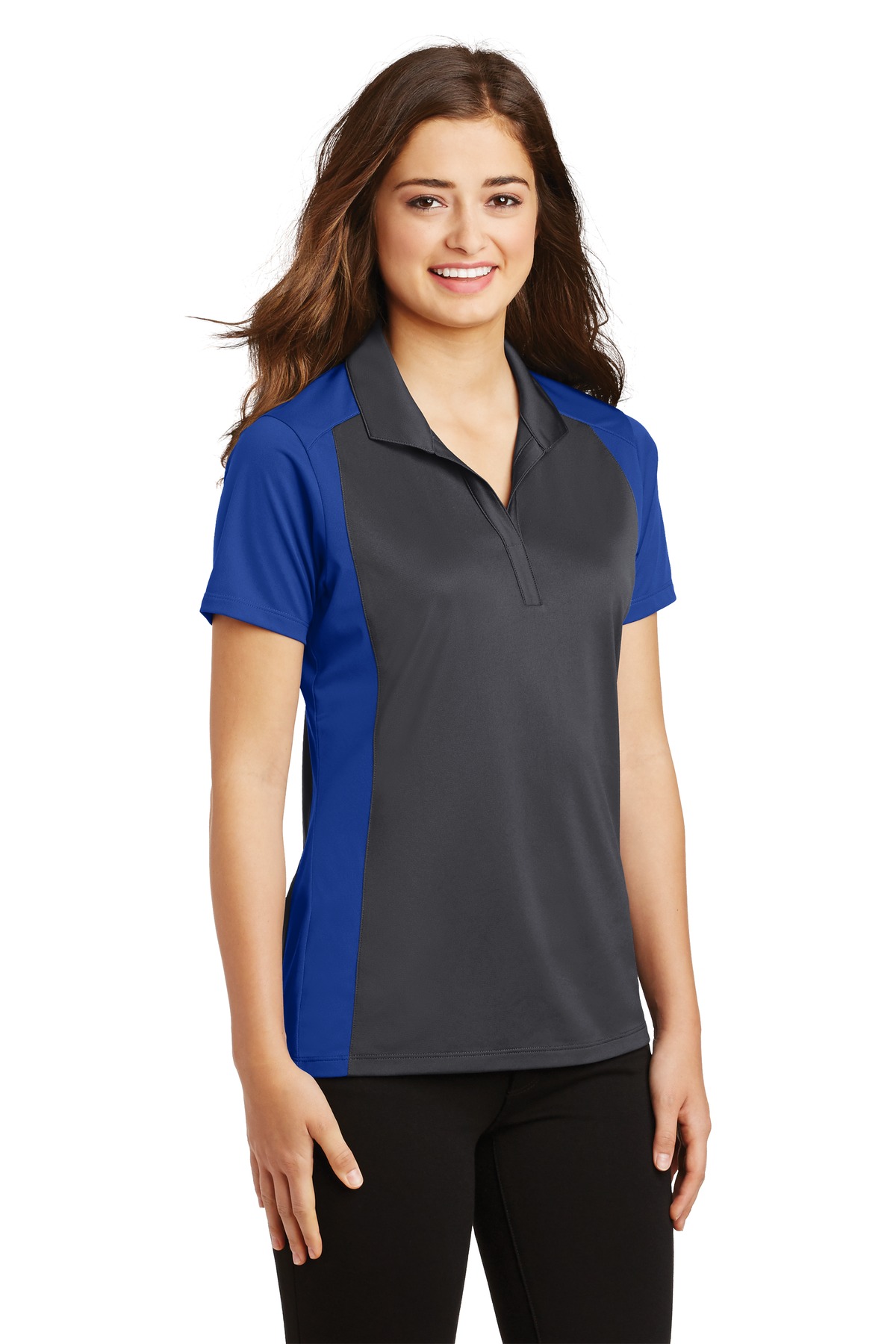 Sport-Tek Women's Colorblock Micropique Sport-Wick Polo. LST652 40