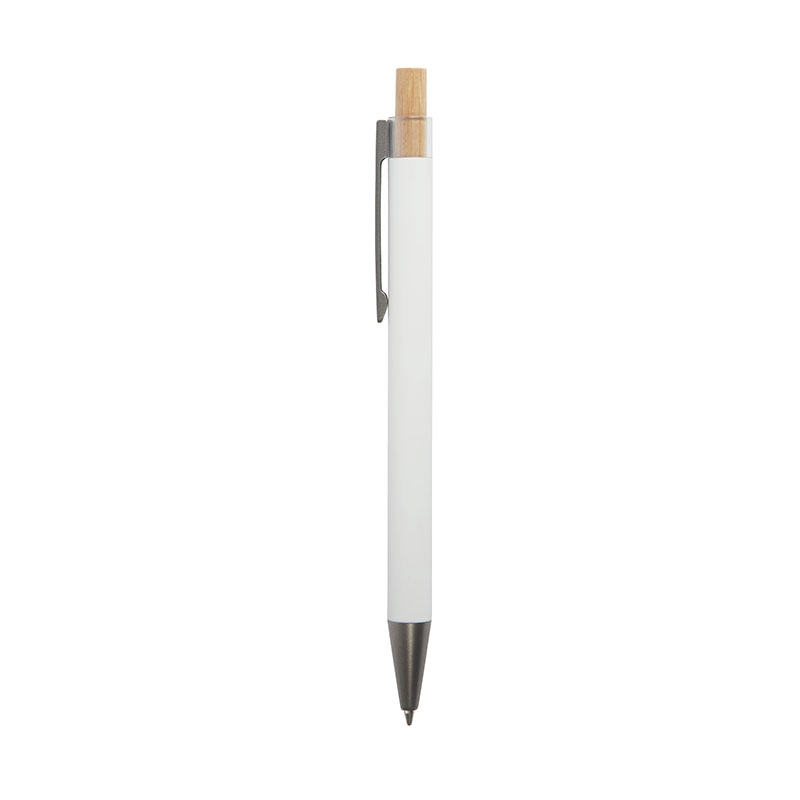 Arundi Recycled Aluminum Pen With Bamboo Plunger 16