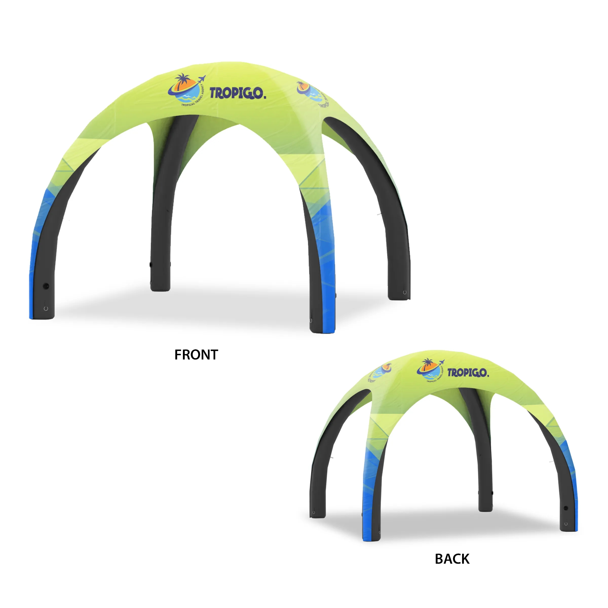10' Custom Inflatable Spider Tent with 4 legs with Canopy 2