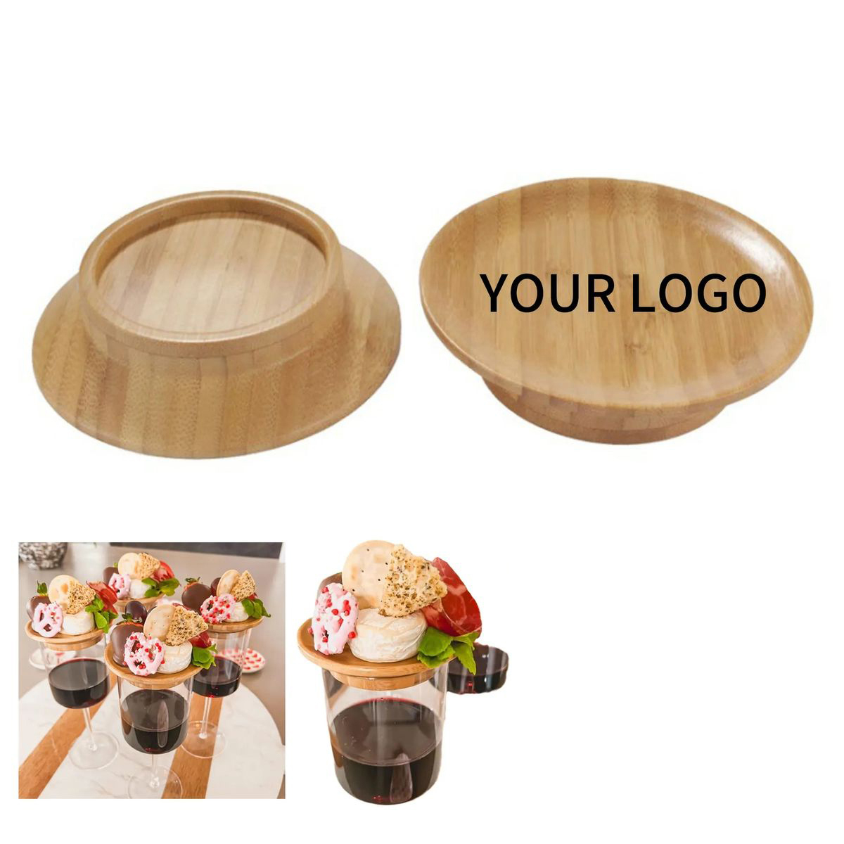 Natural Wooden Wine Coaster With Smooth Finish 2