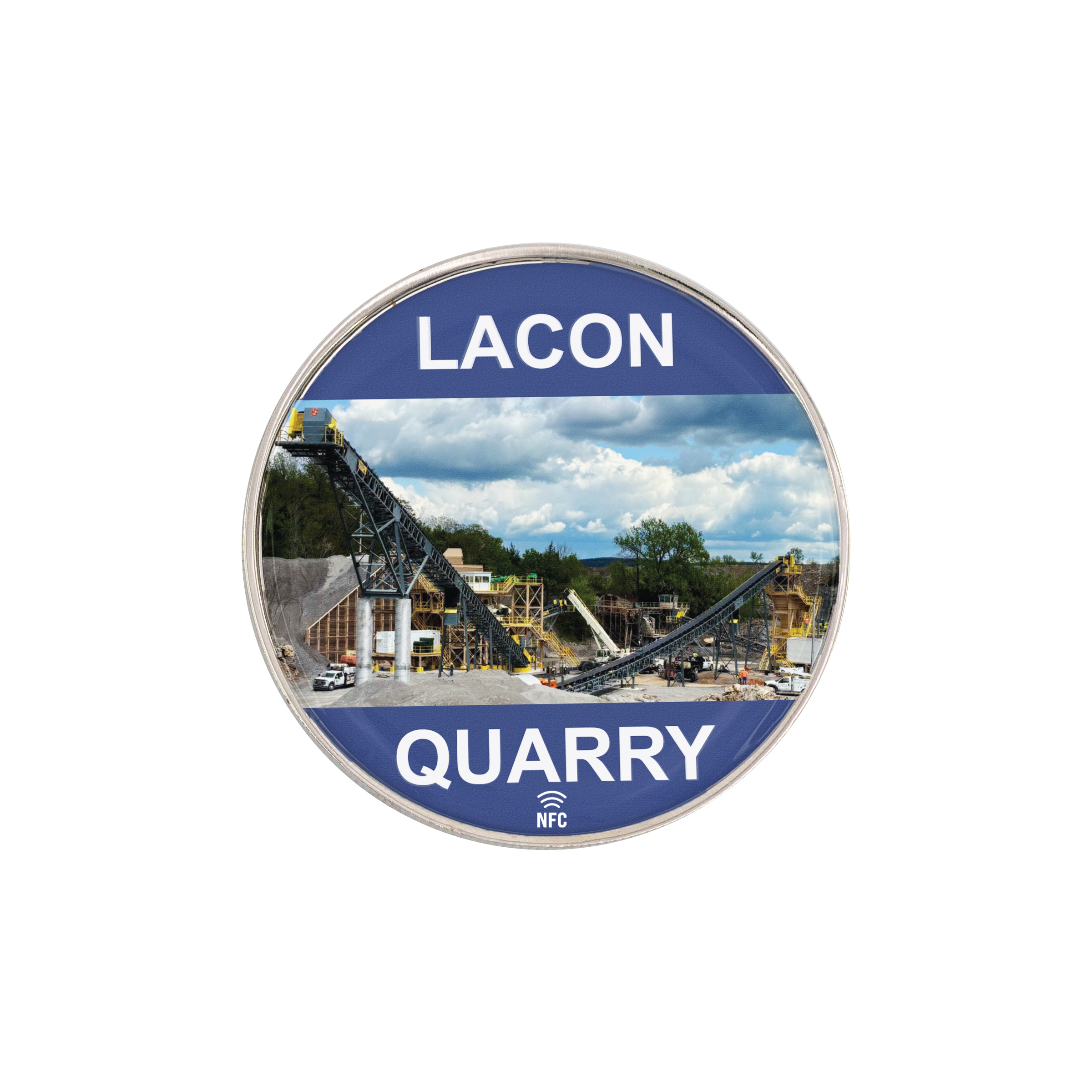 NFC Challenge Coin w/ Coin Edge (2") 4