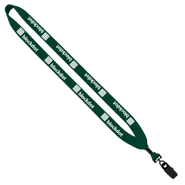 3/4" Cotton Lanyard with Metal Crimp & Bulldog Clip 8