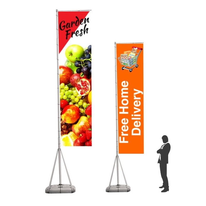 Giant Flag™ 17' Outdoor Advertising Large Flag Single-Sided Imprint 6