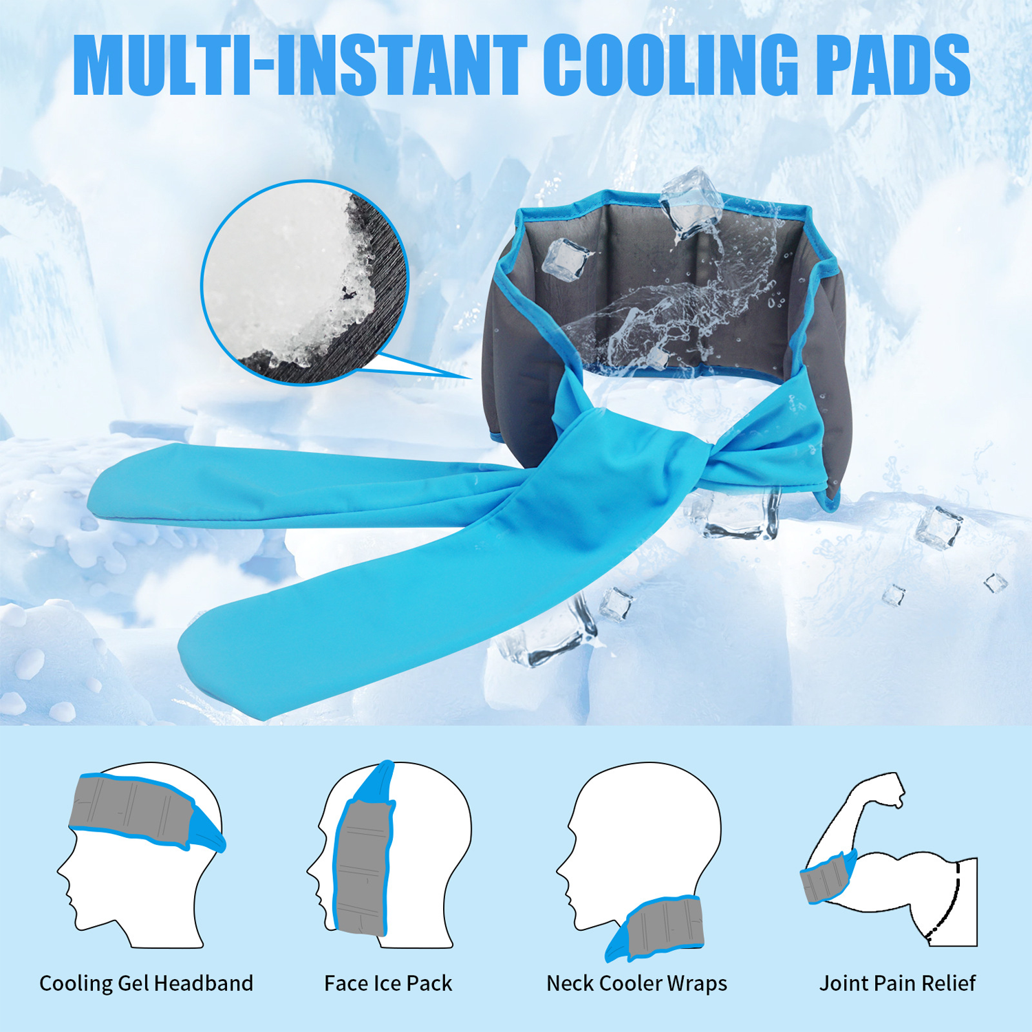 Sport Reusable Neck Cooling Ice Towel 8
