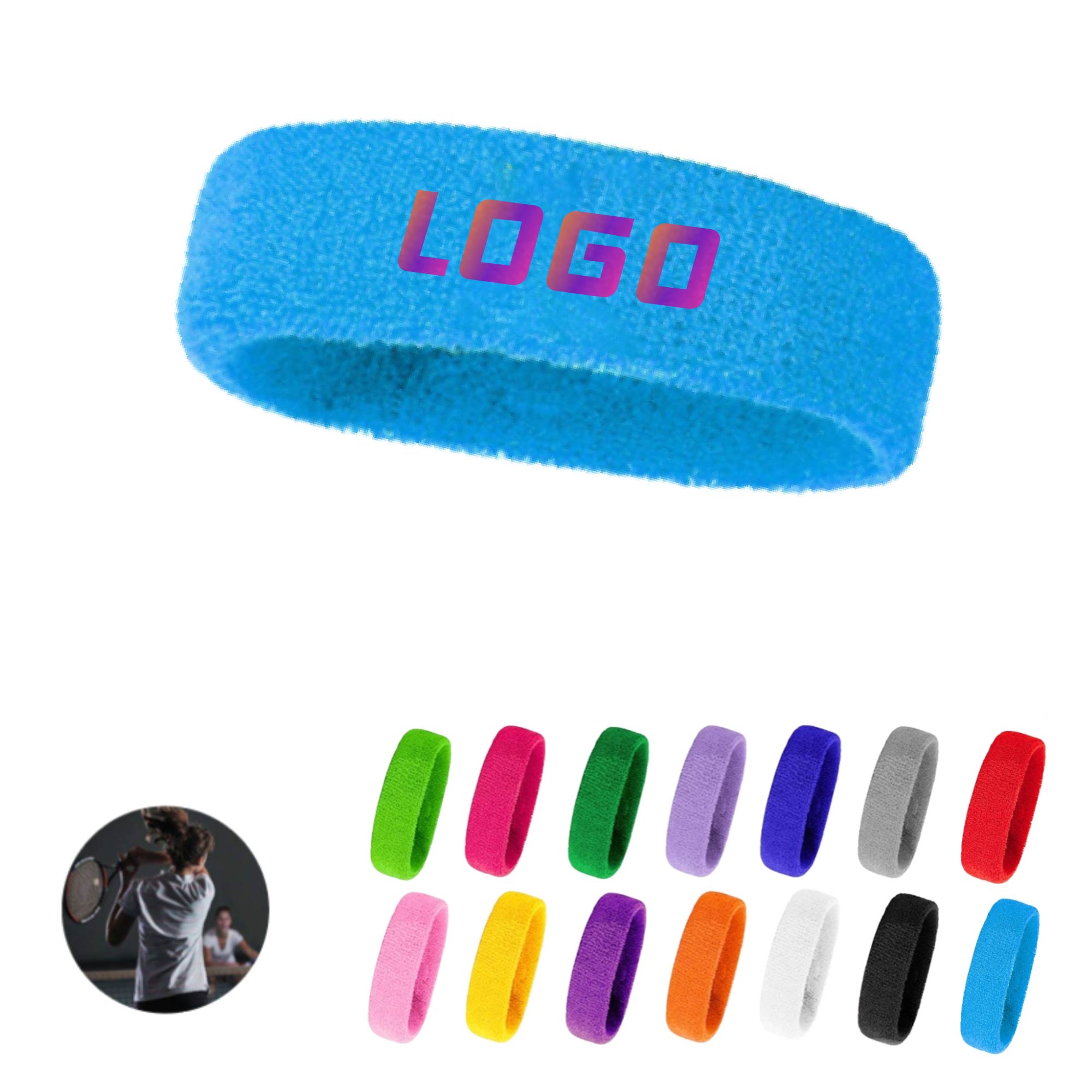 MOQ 10pcs Terry Cloth Headbands 3