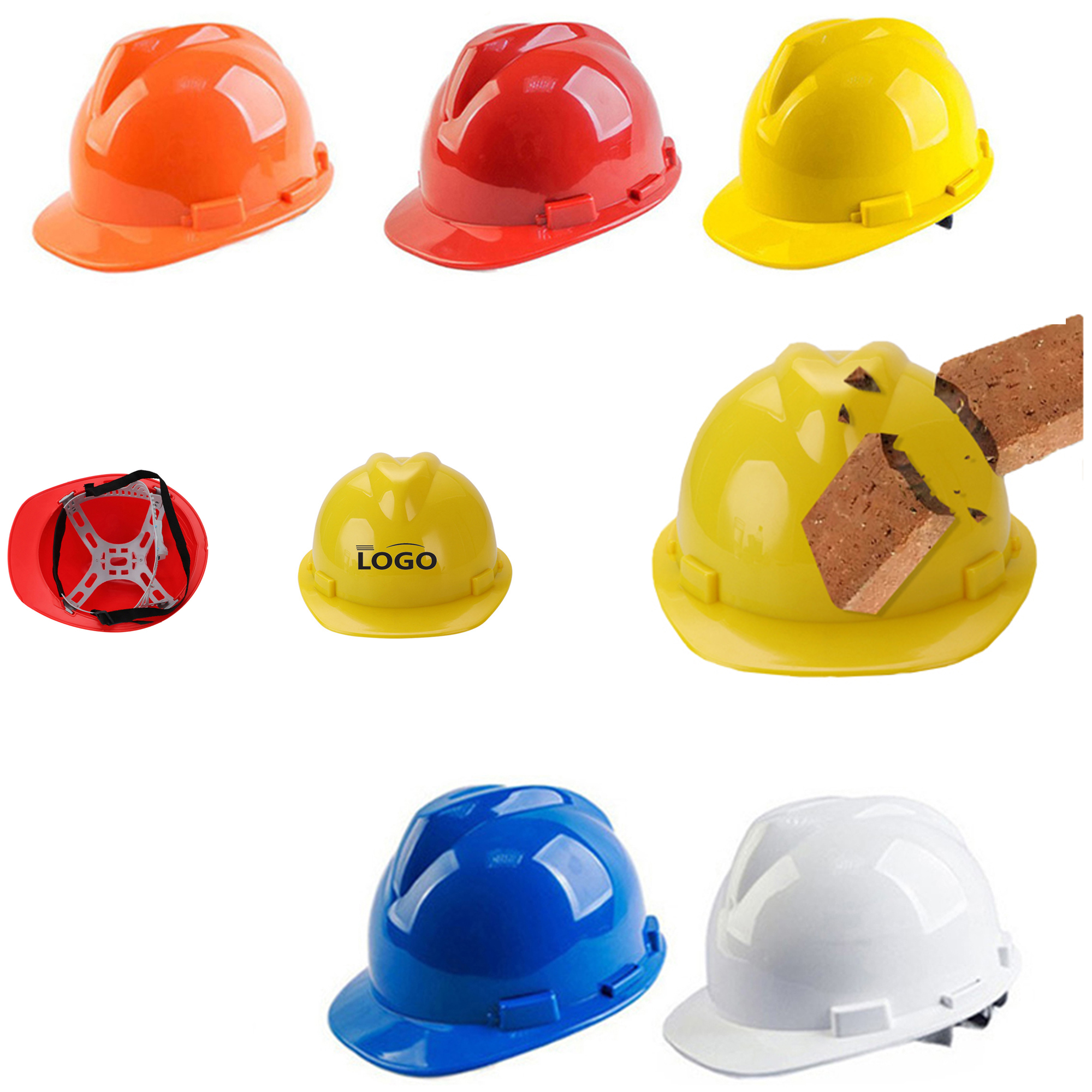 Thickened ABS International Standard Worksite Safety Helmet 1