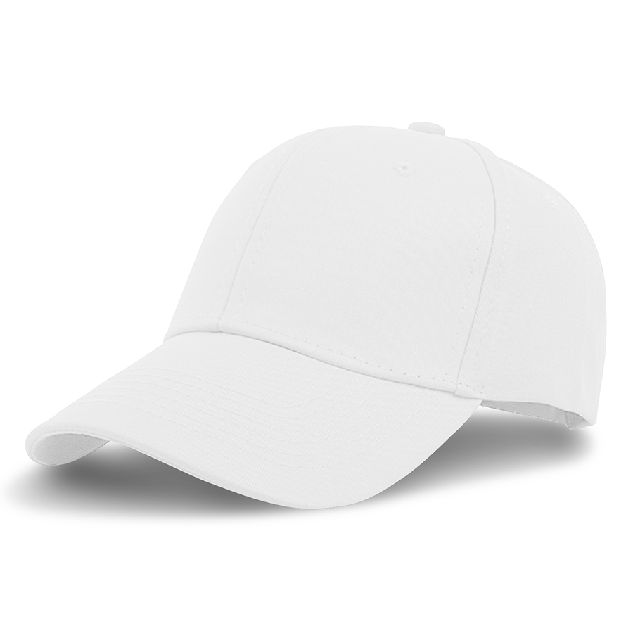 Stock Solid Color Cotton 6-Panel Baseball Cap w/ Metal Tuck 33