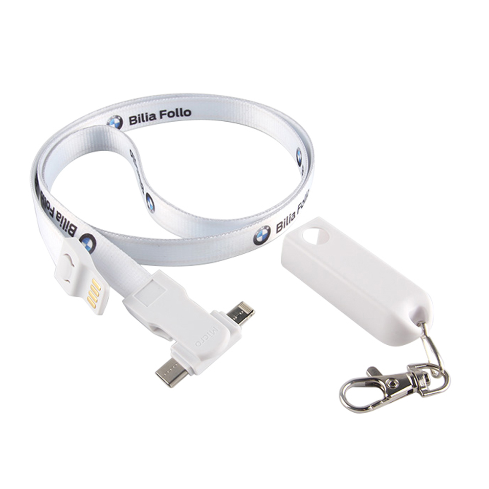 3-in-1 Polyester Wrist Lanyard Cable 6