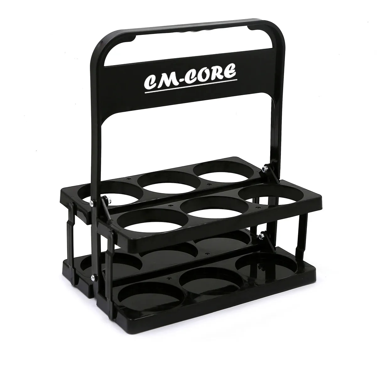 6 Holes Foldable Plastic Drink Carrier With Handle 2