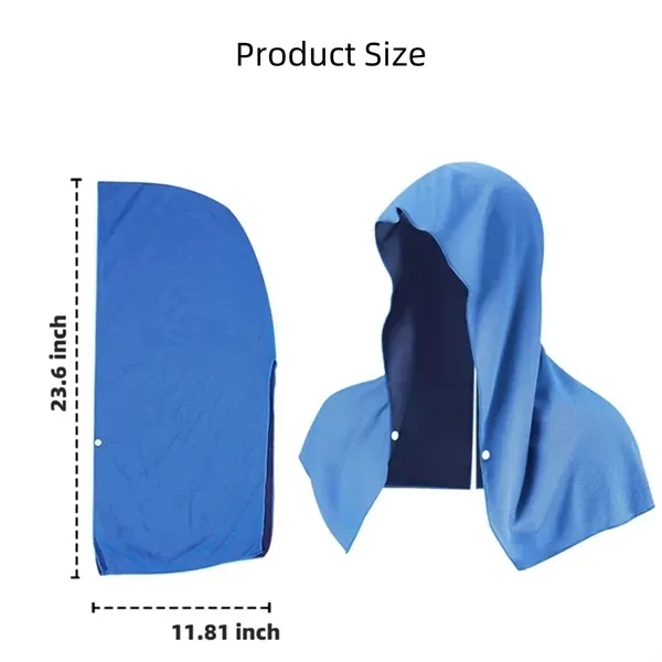 Cooling Hooded Towel with Quick-Dry Beach Cover-Up 16