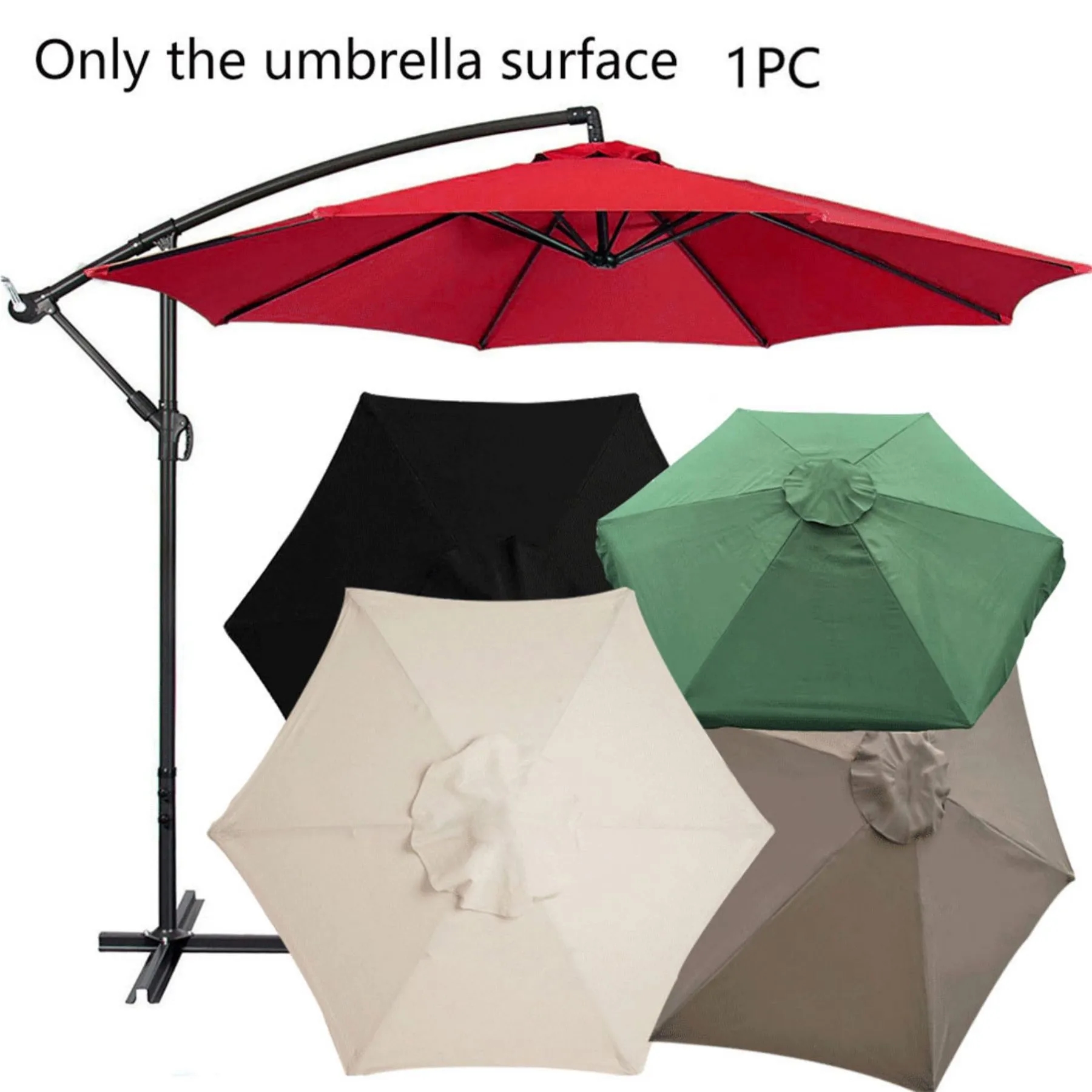 Covers 9ft Market Patio Umbrella Canopy - 8 Ribs 13