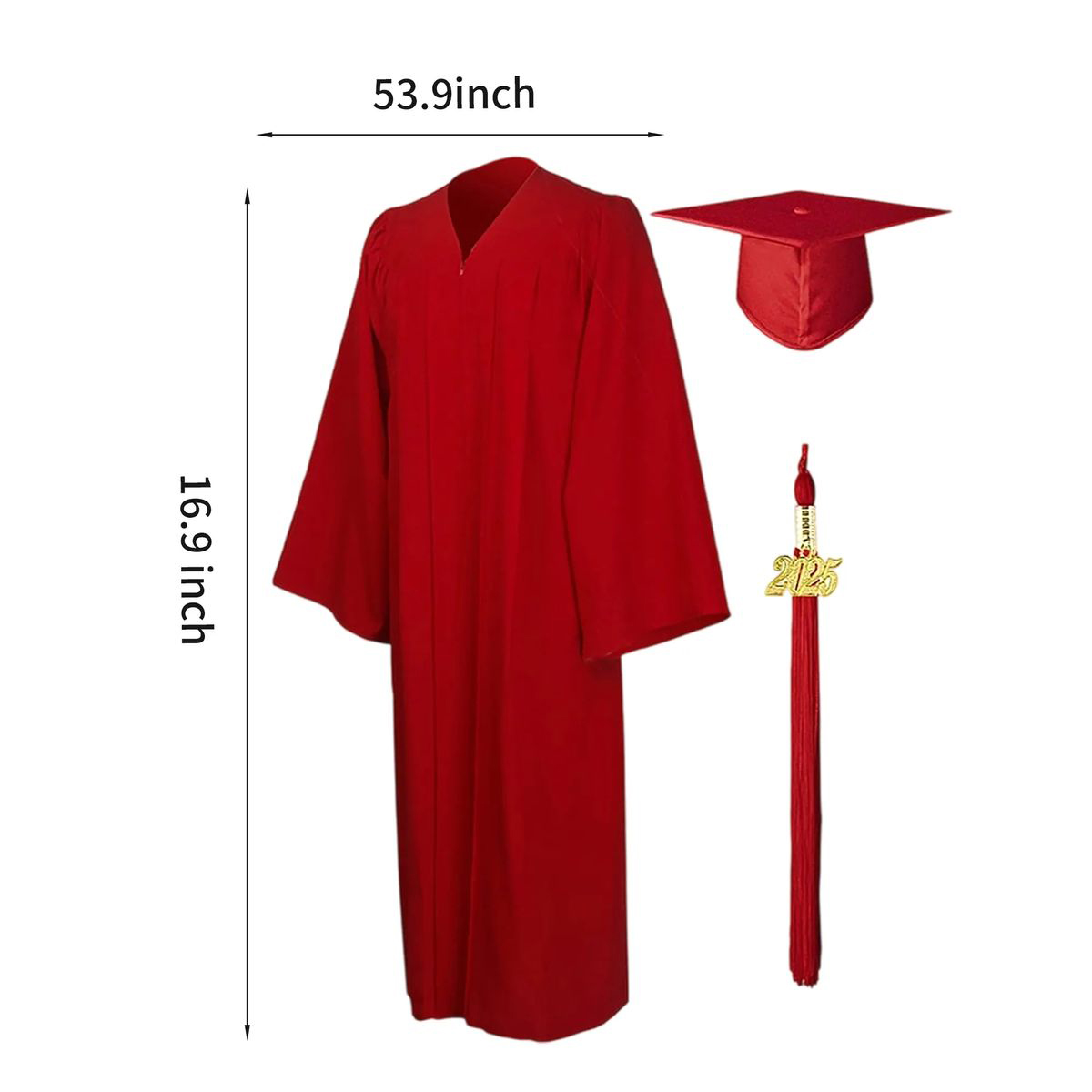 Durable Polyester Graduation Outfit with Tassel Included 13