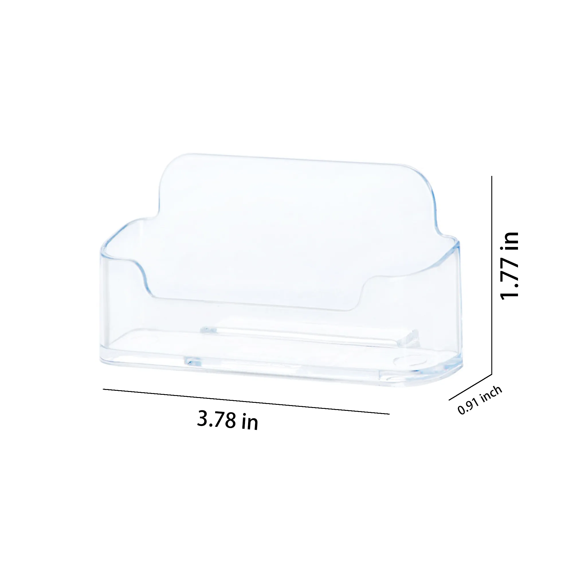 MOQ 50 Clear Acrylic Desktop Business Card Holder 4