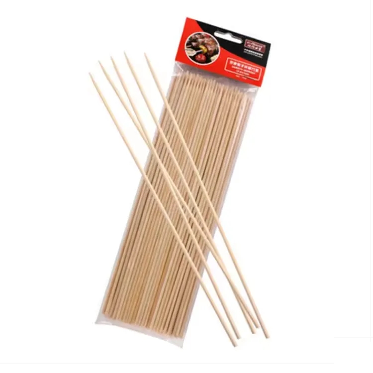 12" Bamboo BBQ Skewer Set. 100 Pcs 5
