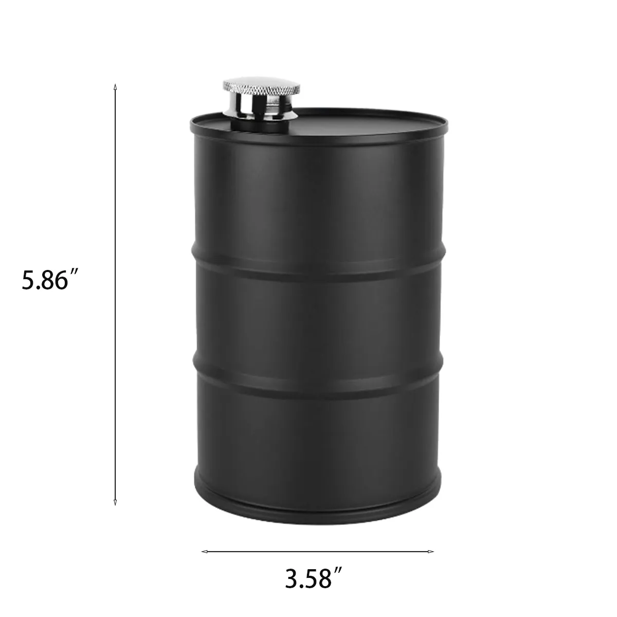 25 OZ Gasoline Barrel Camping Accessories Canteen Wine Jug, custom water bottle with logo imprint 2