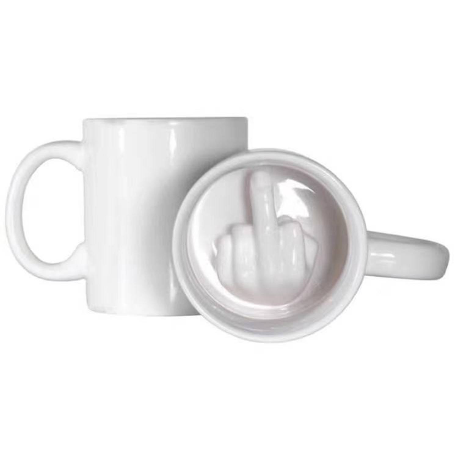 12oz 3D Middle Finger Ceramic Mug 2