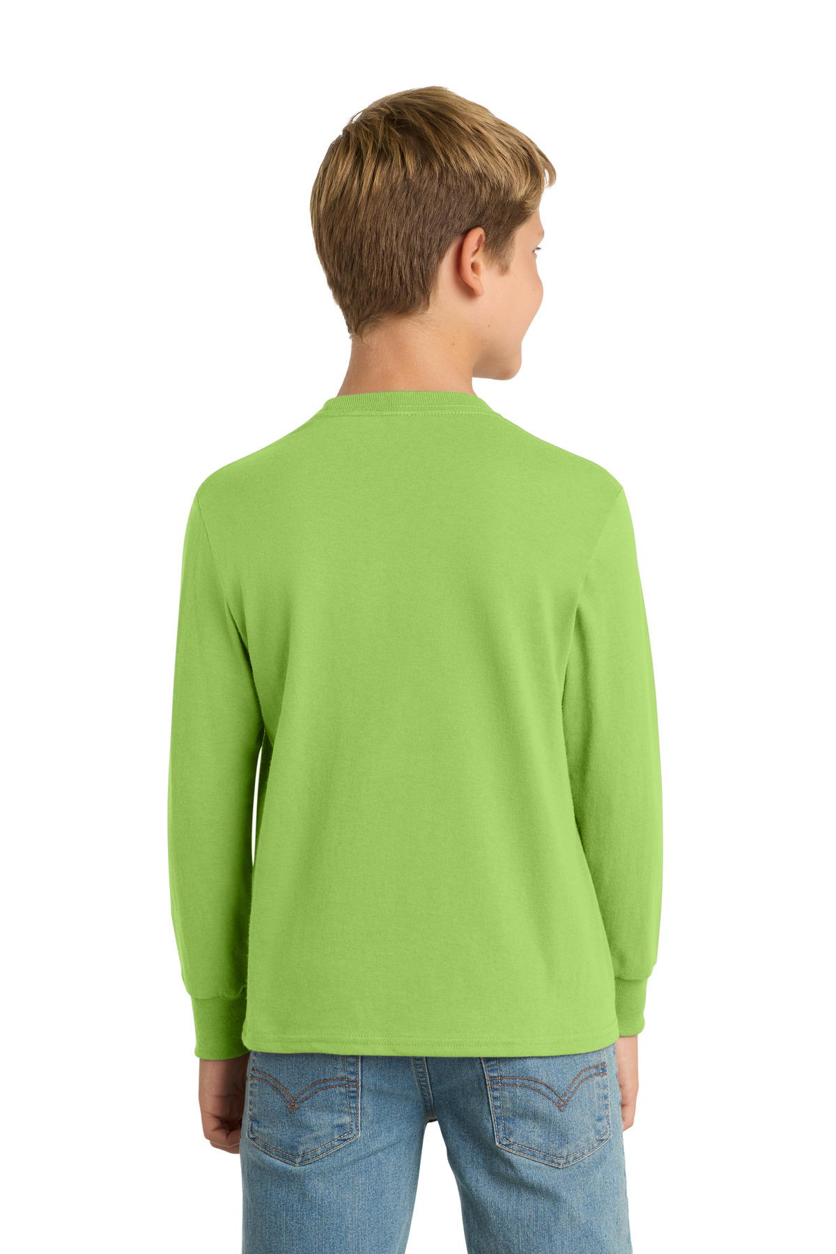 Port & Co Youth Long Sleeve Core Cotton Tee. PC54YLS 71