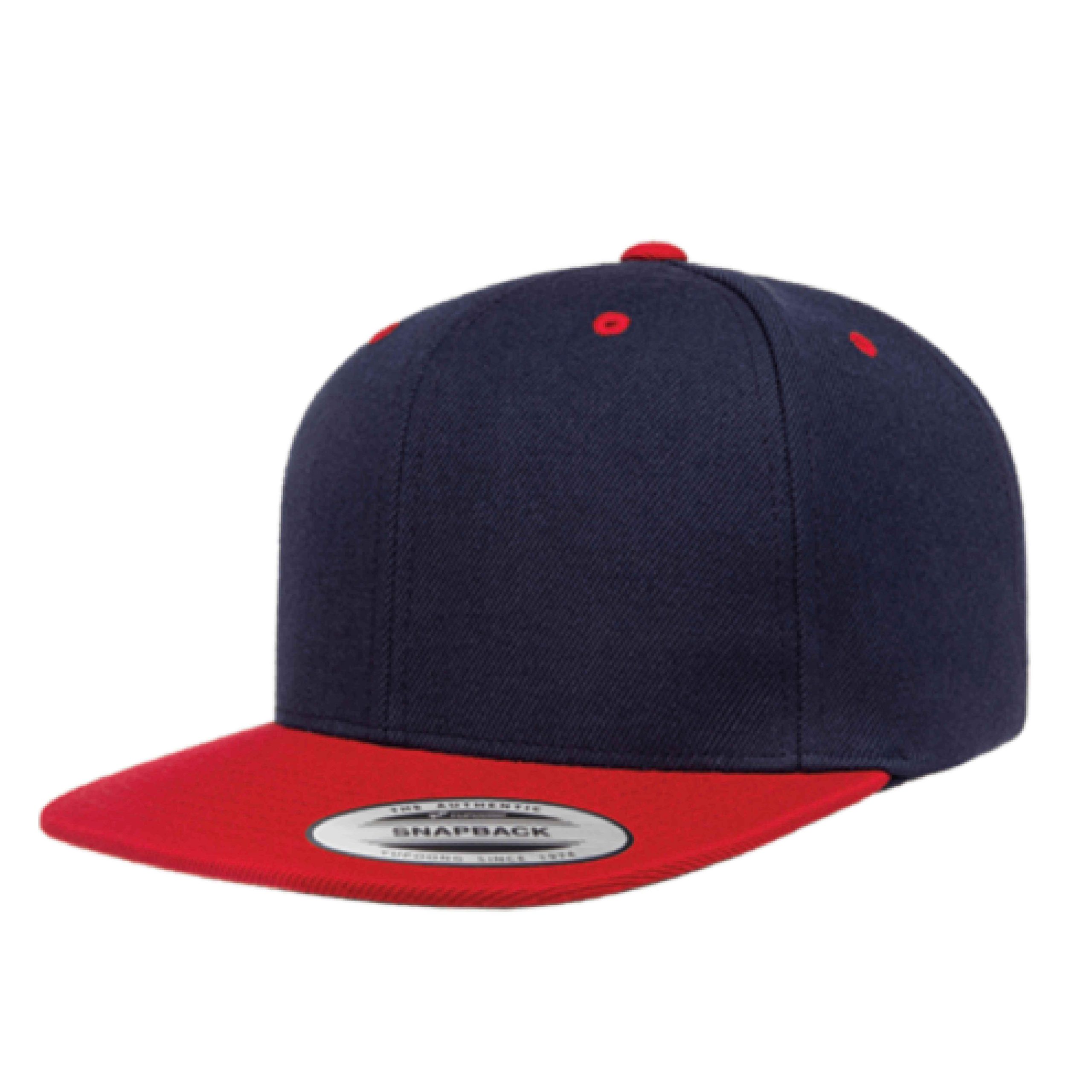 Yupoong 6089M YP Classics Premium Flat Bill Snapback Hat with Embroidery 36