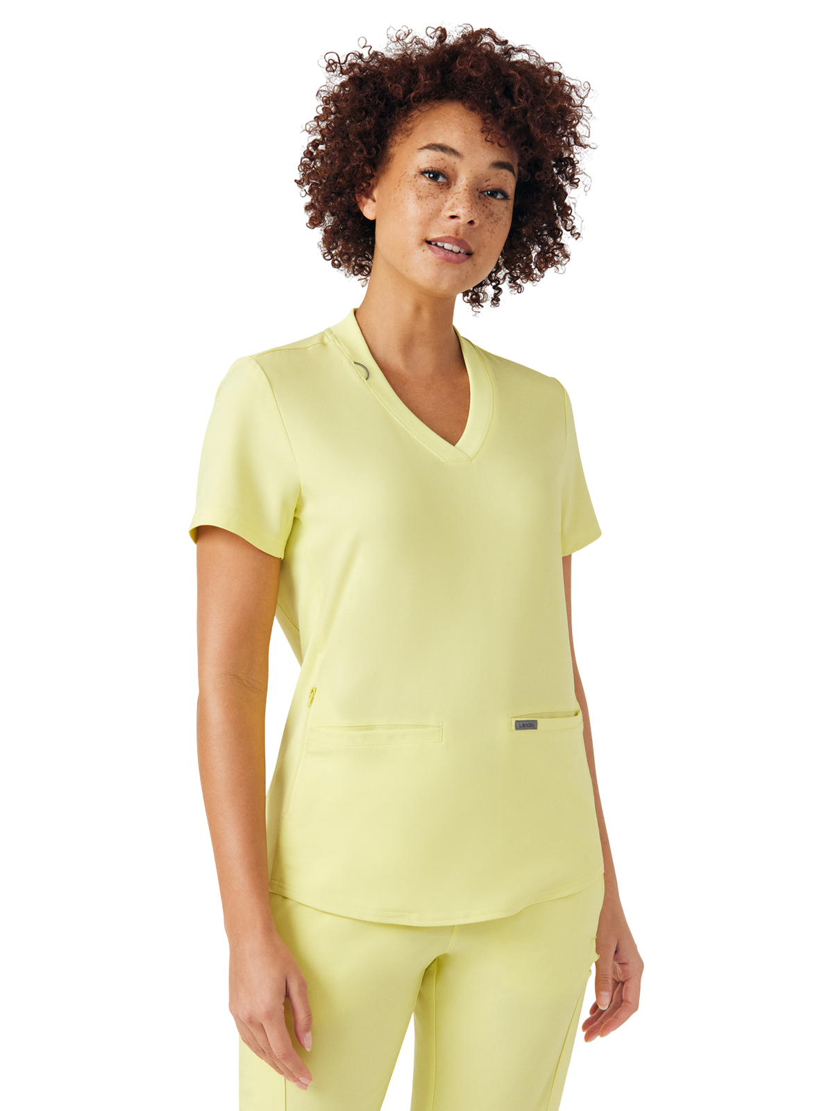 Landau - Forward - Women's Three-Pocket Rib-Knit Neckline V-Neck Top 15